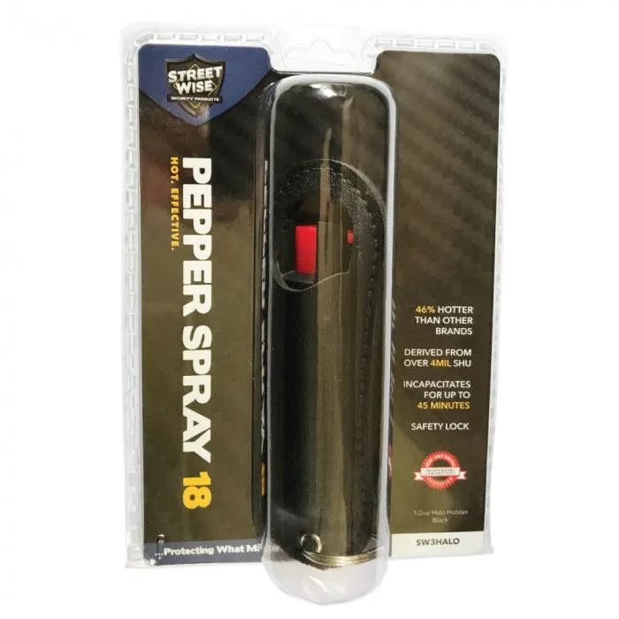 125 Units Halo Key-Chain Pepper Spray with Counter Display Option