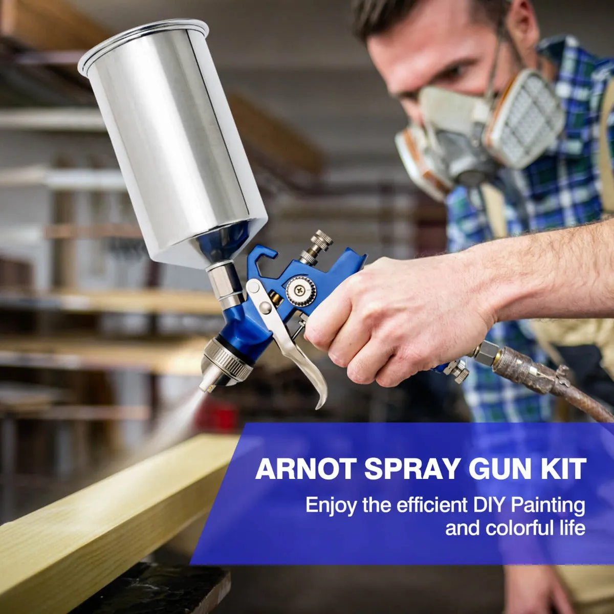 3 HVLP Auto Paint Car Primer Air Spray Gun Kit