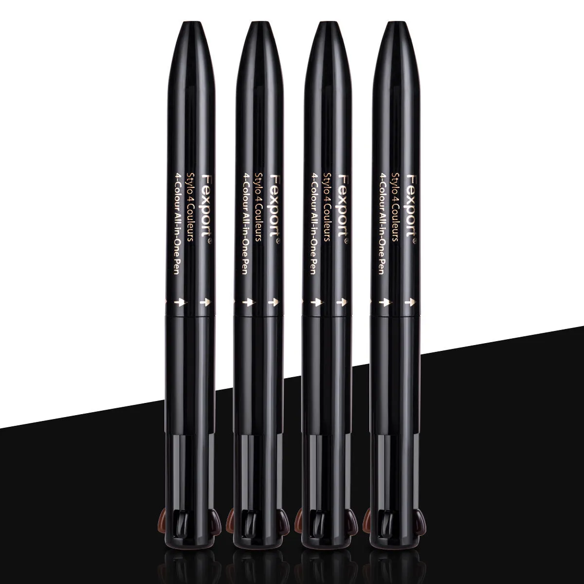4-in-1 Waterproof Eyebrow Pencil & Eyeliner - Multi-Color, Smudge-Proof