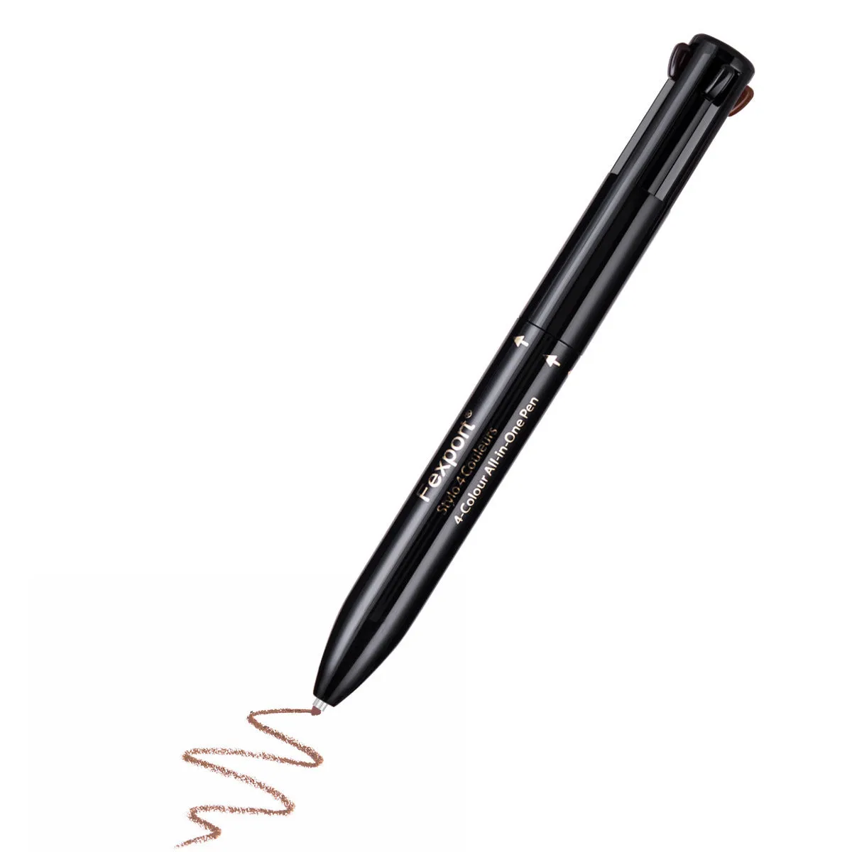 4-in-1 Waterproof Eyebrow Pencil & Eyeliner - Multi-Color, Smudge-Proof