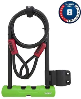 ABUS Ultra 410 U-Lock with (4 - ft) Cable