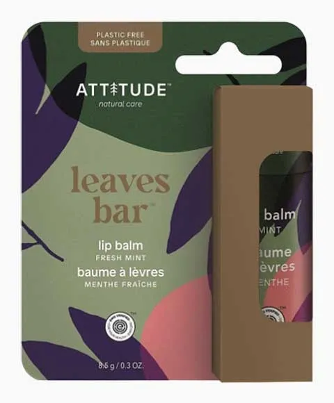 Attitude Plastic-Free Lip Balm Fresh Mint Enriched With Olive Oil 8.5g