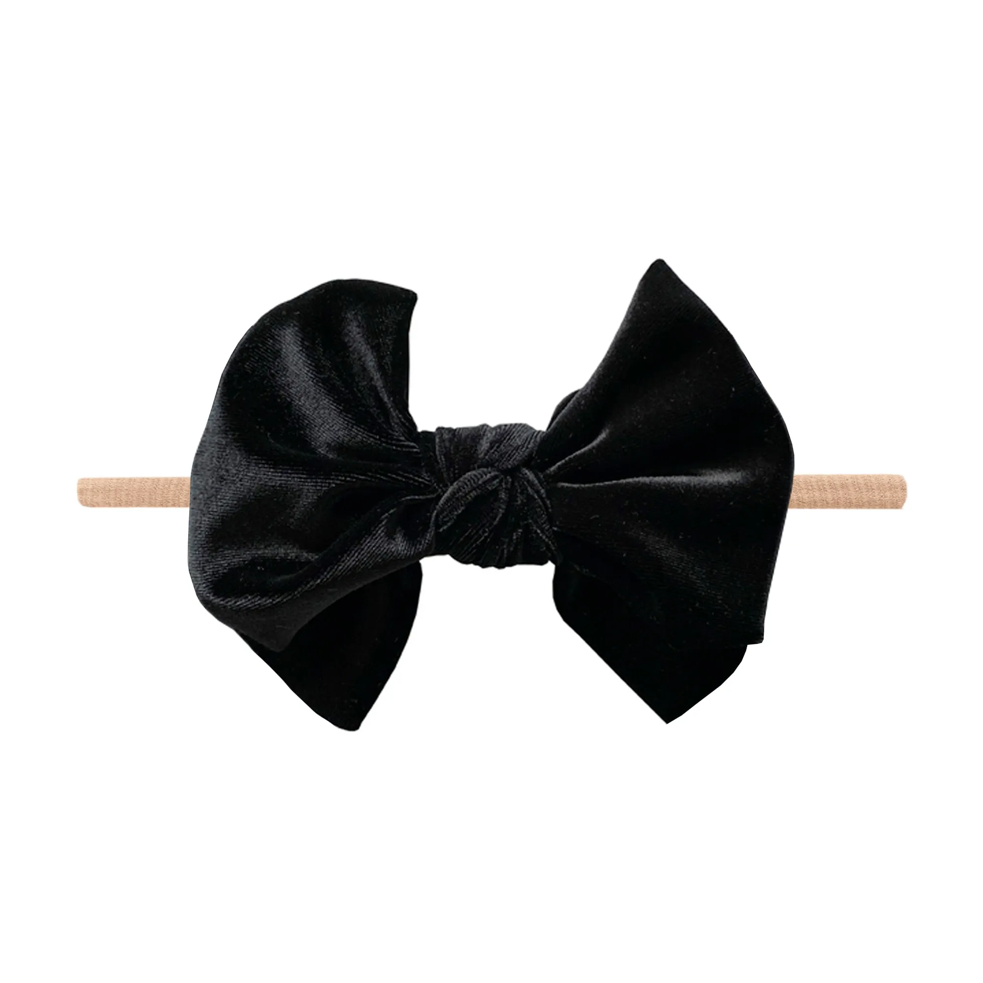 Baby Bling VELVET FAB Skinny--Black on Blush