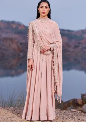 Blush Pink Full Sleeved Anarkali
