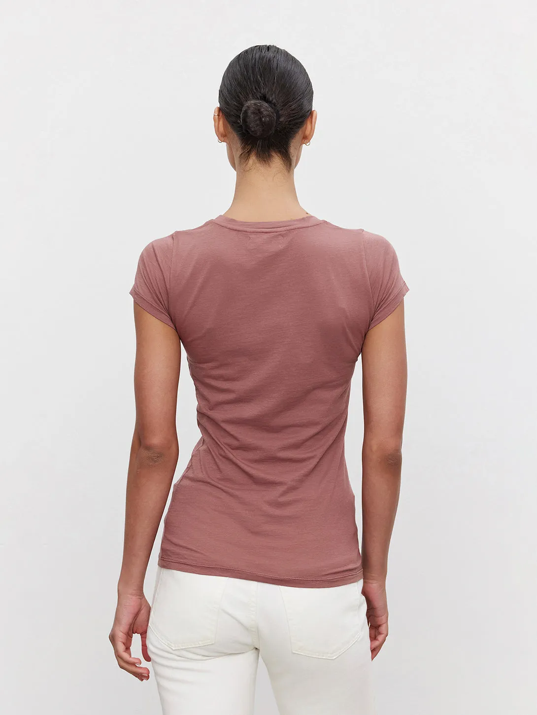Jemma Crew Neck T-Shirt - Blush