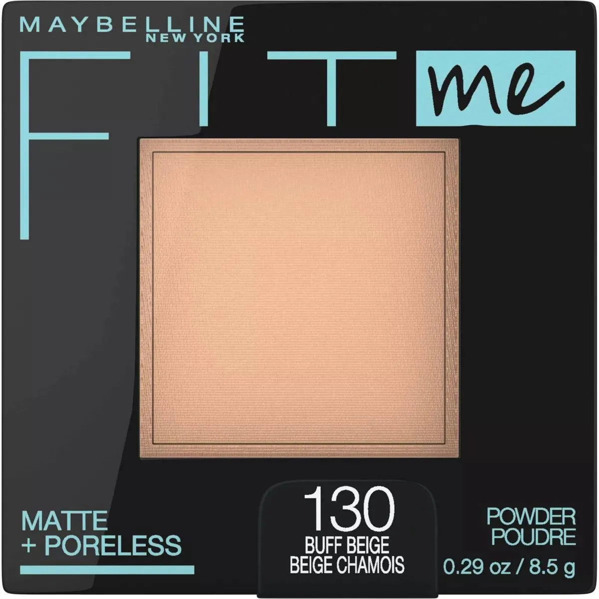 Maybelline Fit Me Matte   Poreless Pressed Face Powder Makeup - 130 Buff Beige 8.5g