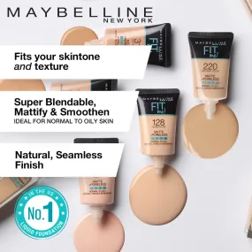 Maybelline New York Fit Me Matte Poreless Liquid Foundation Tube, 220 Natural Beige, 18ml