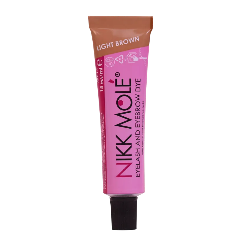NIKK MOLÉ - Permanent dye for eyelashes and brows - Light brown