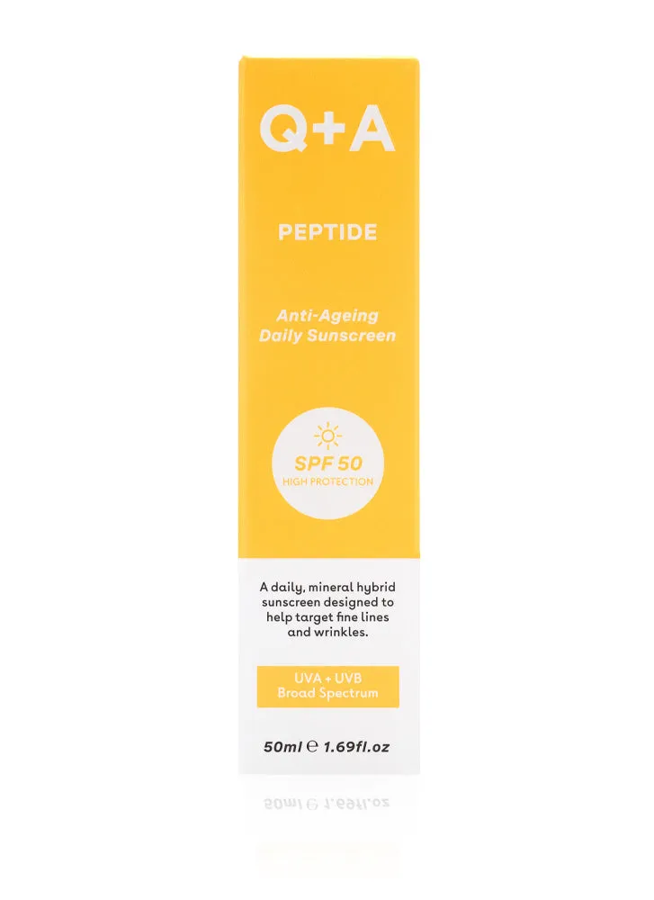 Q A Peptide SPF50 Anti-Ageing Facial Sunscreen