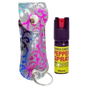 Rainbow Repellant Pepper Spray Keychain